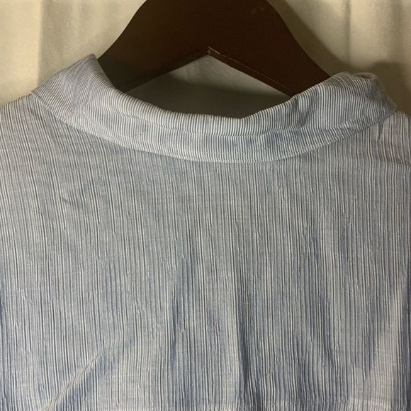 Button Down Dress Blue Size 4 - Picture 9 of 11